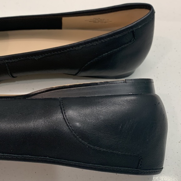 EUC 8.5 Narrow Bandolino Liberty loafer flats black all leather - Picture 9 of 10